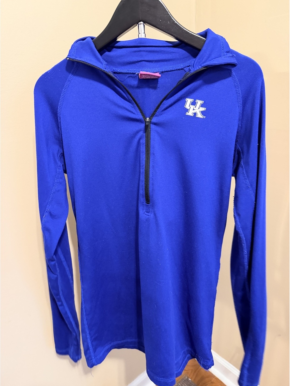 University of Kentucky Royal Blue Quarter Zip Pullover Size M
